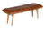 Zilker Home Entryway Bench in Genuine Real Leather & Solid Mango Wood for Living Room, Bedroom, Kitchen Cognac Tan Brown, Mid Century Modern, MCM, Rustic Style